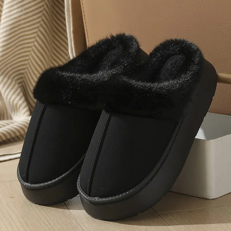 Nerina Plush Slip-On Slippers