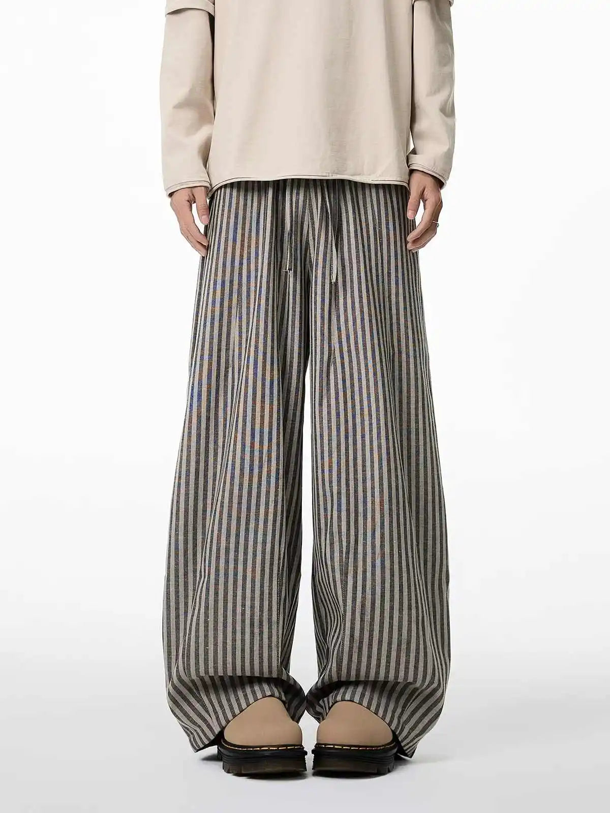 Kuro Striped Baggy Pants