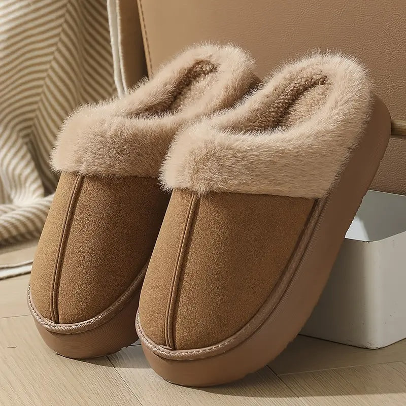 Nerina Plush Slip-On Slippers