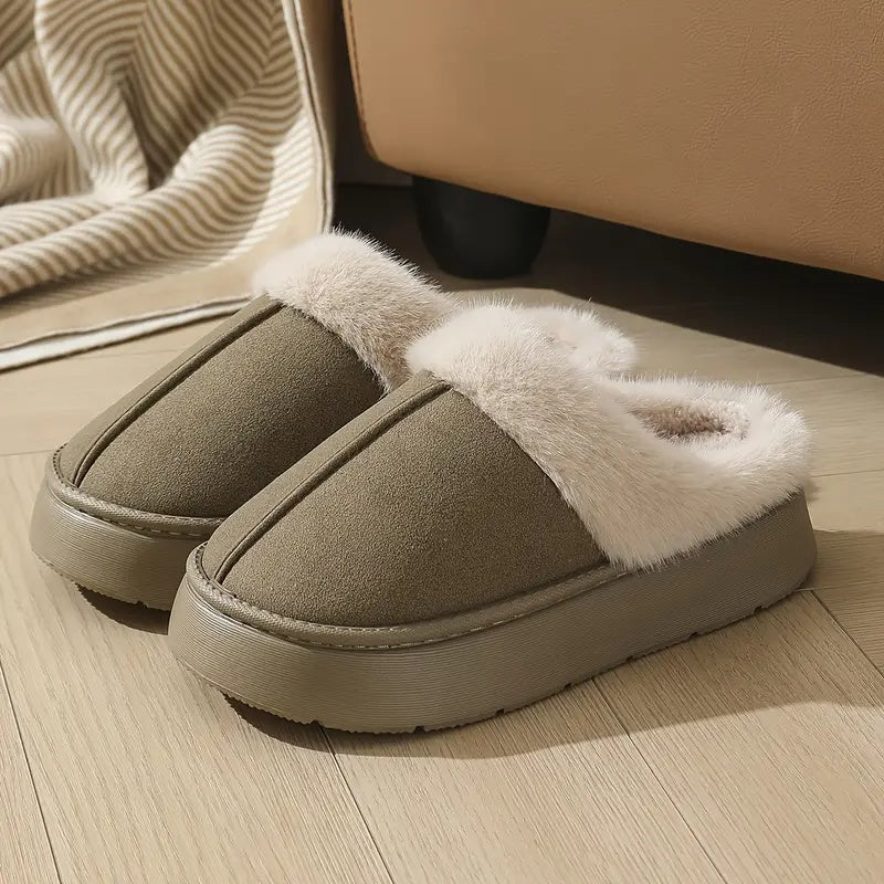 Nerina Plush Slip-On Slippers