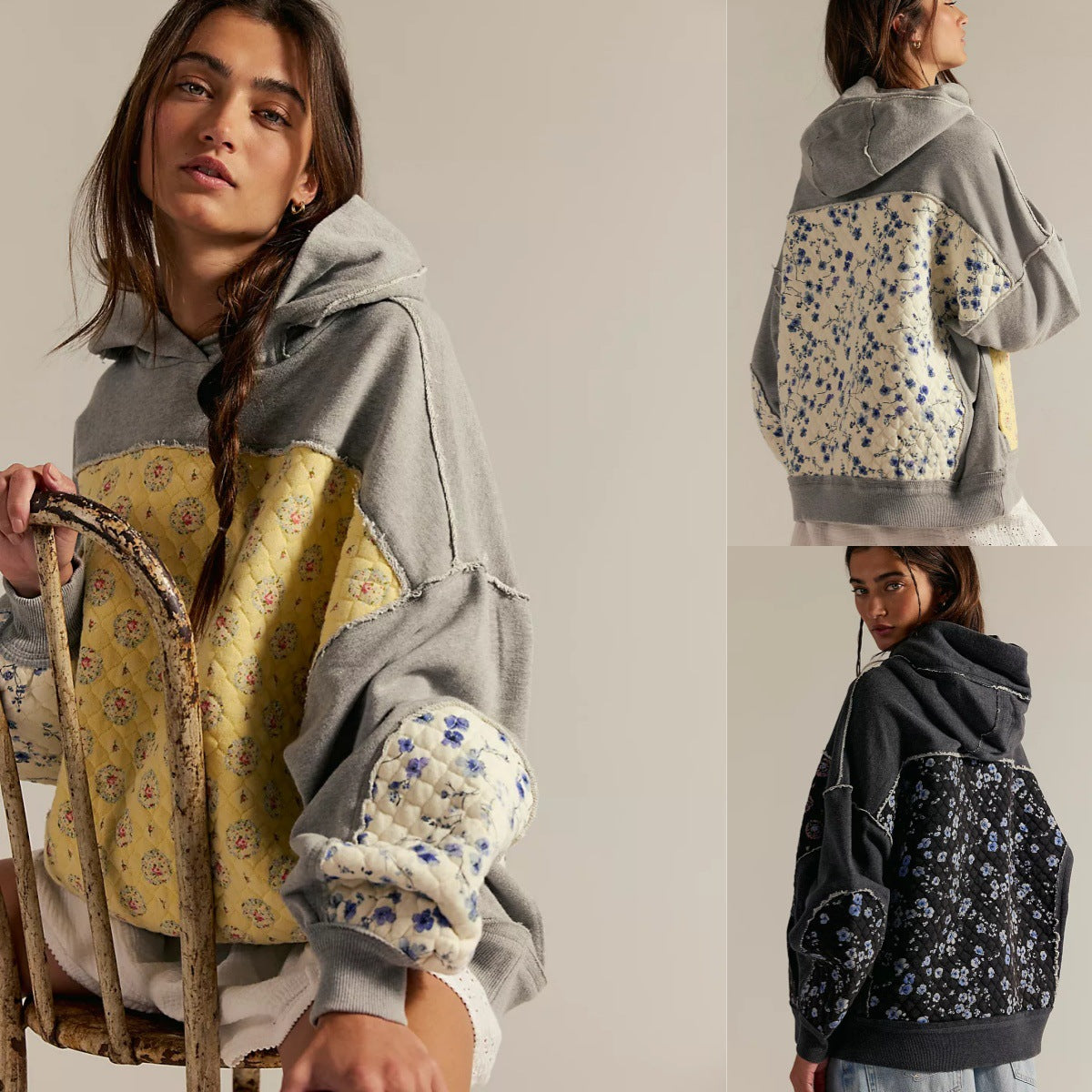 Aster Quilted Hoodie