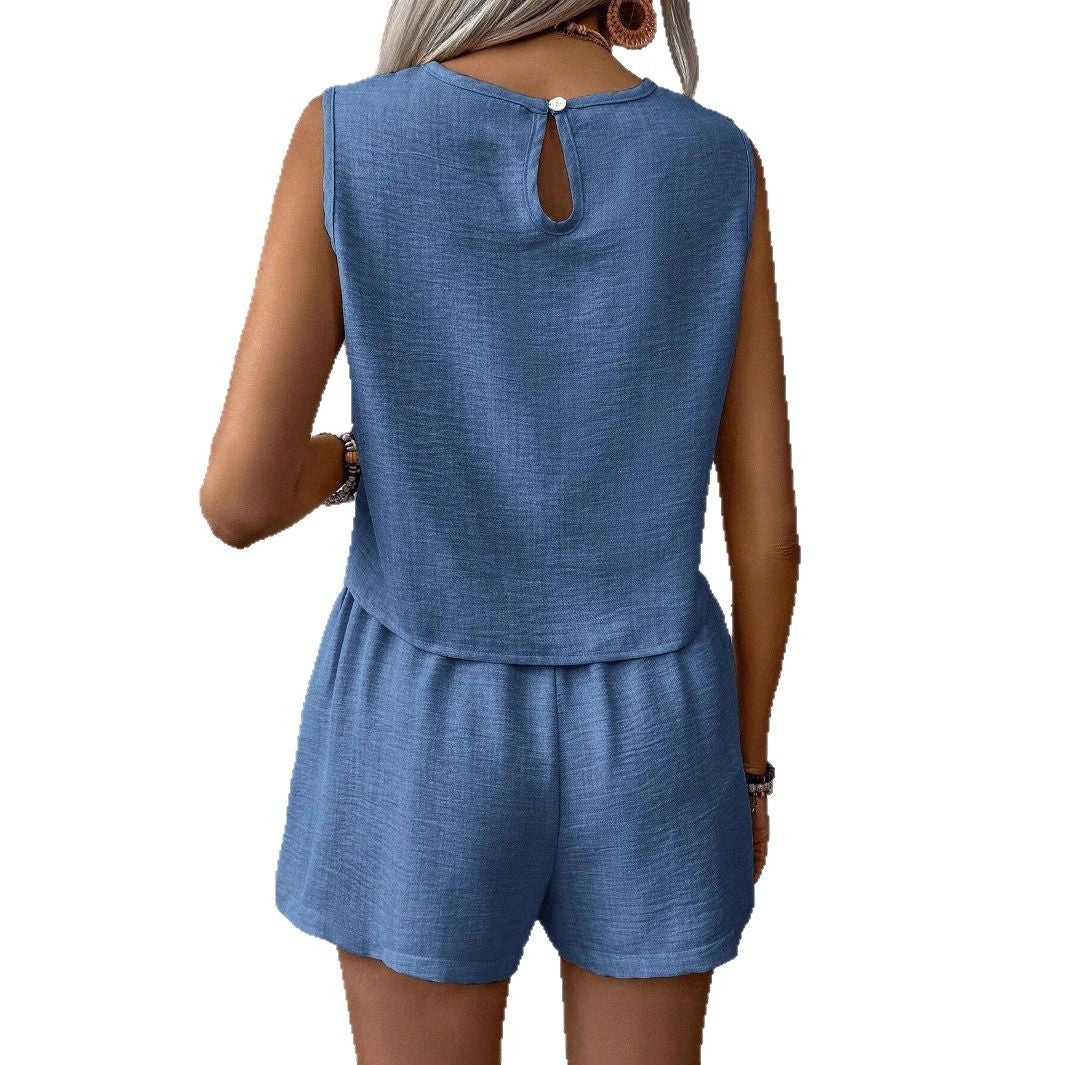 Beatrice Cotton-Linen Two-Piece Set