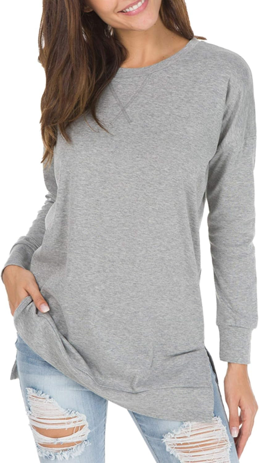 Isolde Side Slit Long Sleeve Top