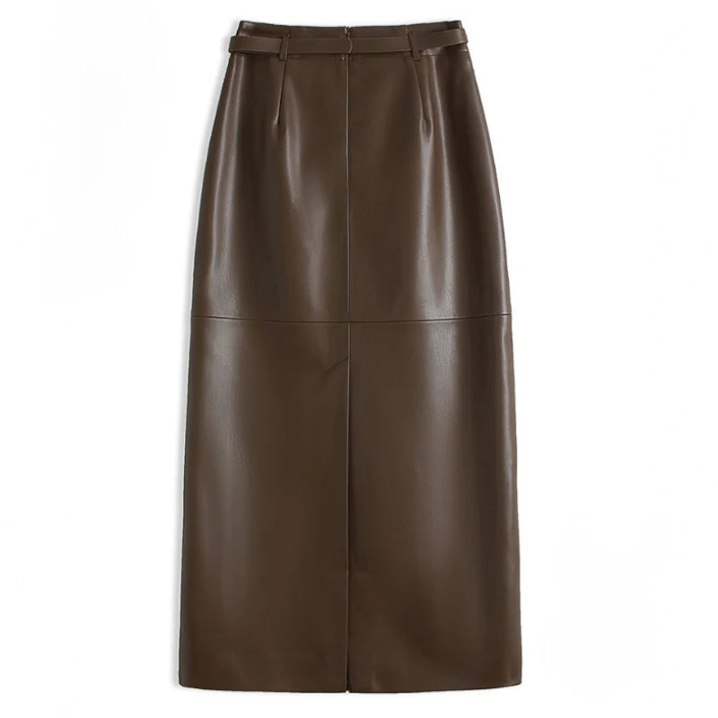 Diana Leather Pencil Skirt