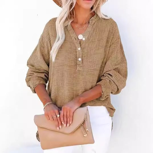 Eloiza Button-Down Cotton Shirt