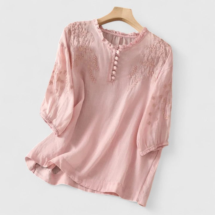 Elegant Button-Front Blouse