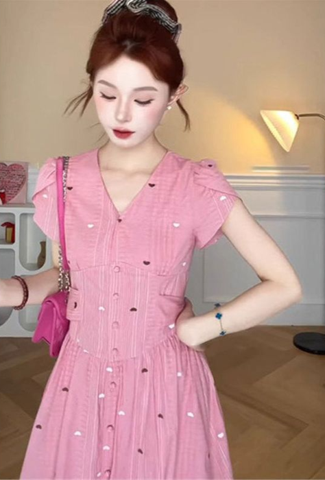 Colette Heart Embroidered Dress