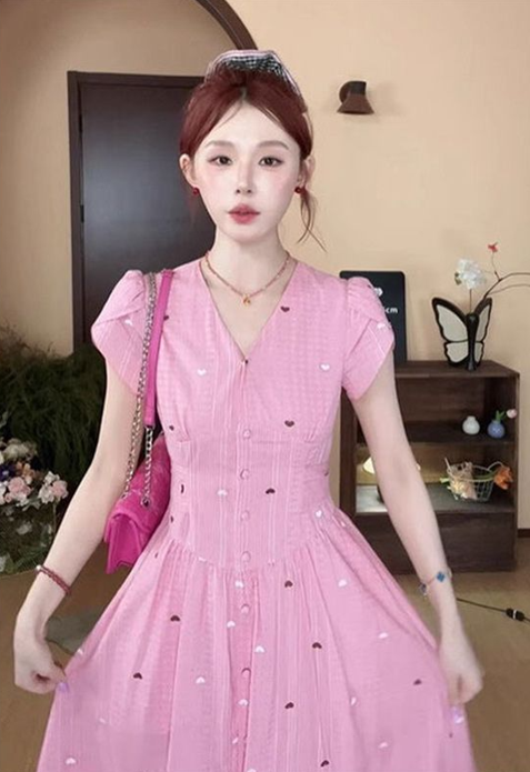 Colette Heart Embroidered Dress
