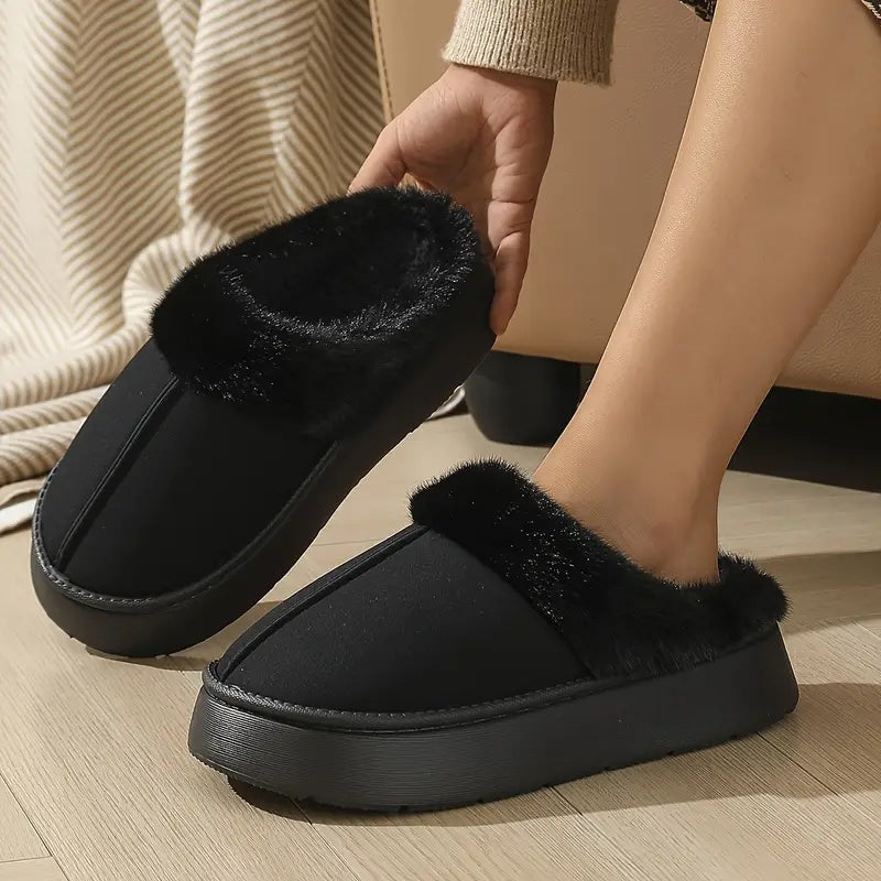 Nerina Plush Slip-On Slippers