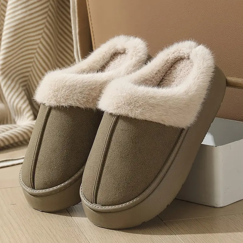 Nerina Plush Slip-On Slippers