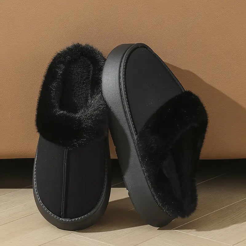 Nerina Plush Slip-On Slippers