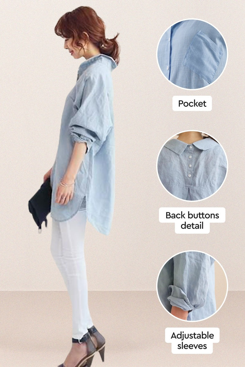 Oversized Cotton Linen Shirt