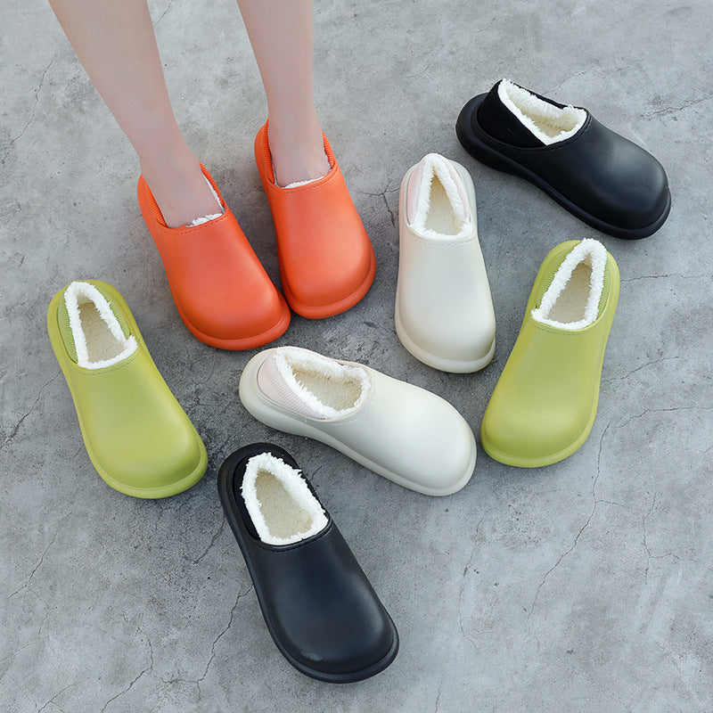 Warm Plush Waterproof Winter Slippers