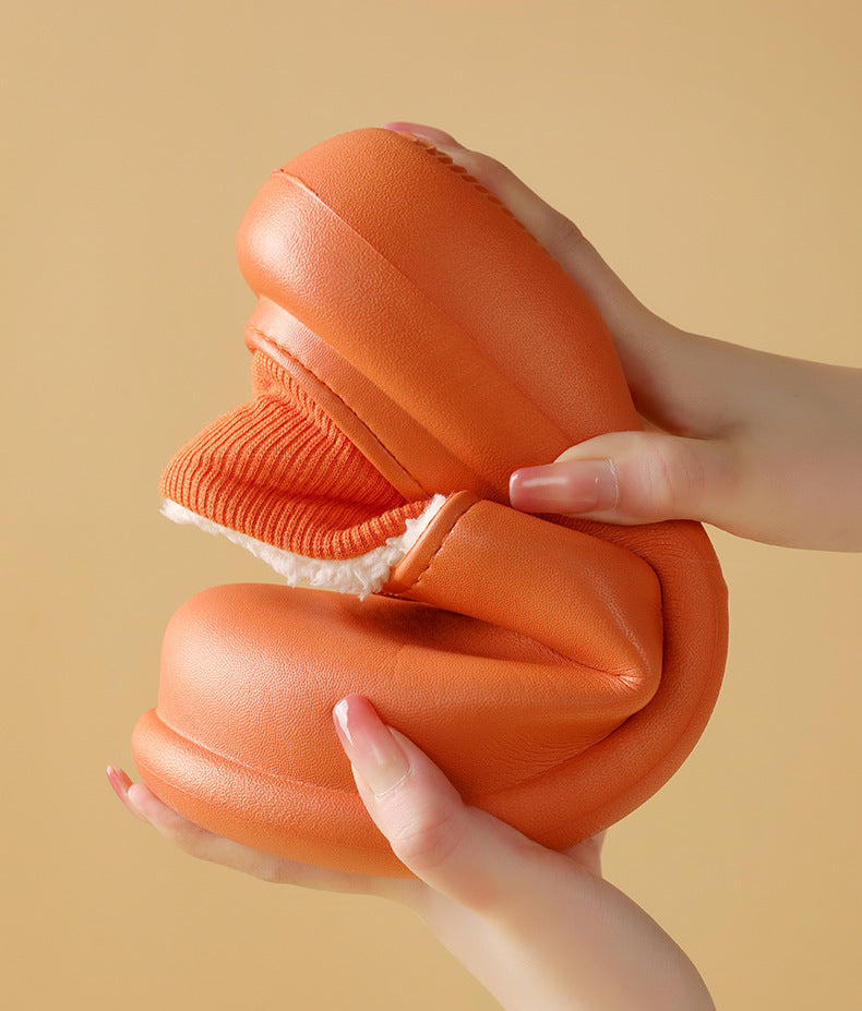 Warm Plush Waterproof Winter Slippers