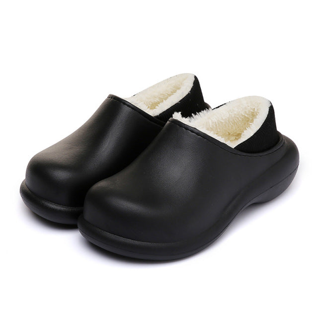 Warm Plush Waterproof Winter Slippers