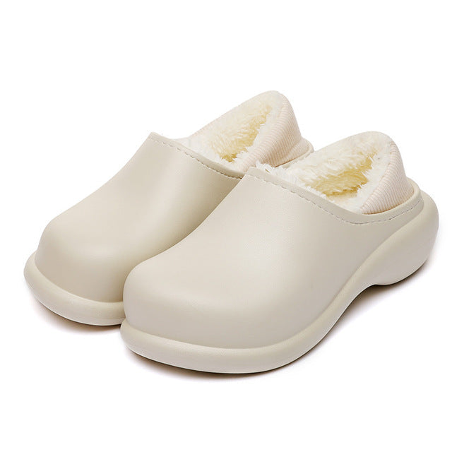 Warm Plush Waterproof Winter Slippers