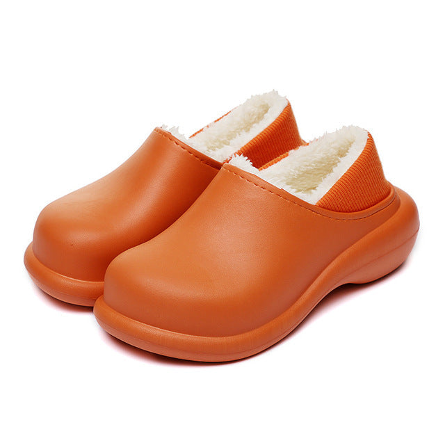 Warm Plush Waterproof Winter Slippers
