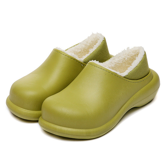 Warm Plush Waterproof Winter Slippers