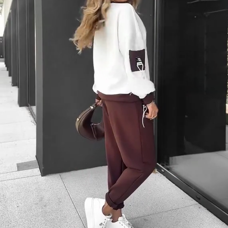 Block Pullover Hoodie & Jogger Pants Set