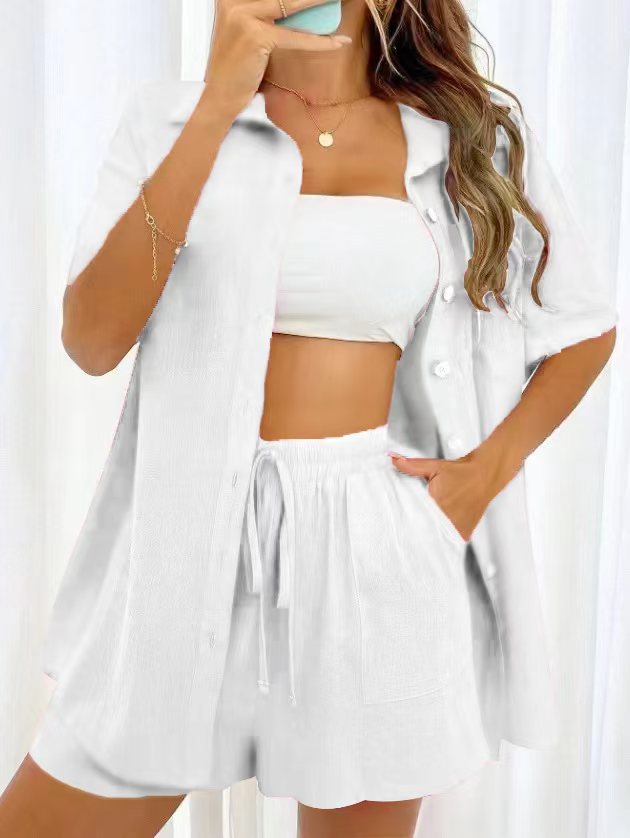 Celina Button-Up Two-Piece Set